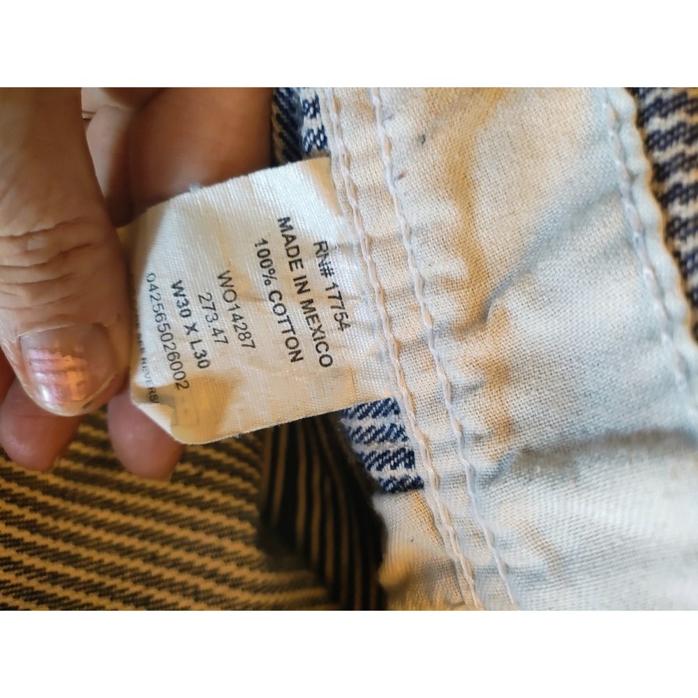 KEY Imperial Men's 30x30 Hickory Stripe Bib Overalls Railroad Workwear - Picture 6 of 8